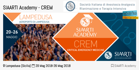 Maxi simulazione in esterna a Lampedusa: SIAARTI Academy CREM