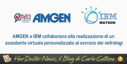 AMGEN e IBM collaborano alla realizzazione di un assistente virtuale personalizzato al servizio dei nefrologi